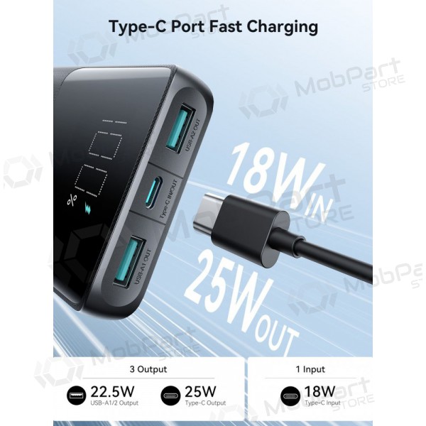 Batería externa Power Bank Joyroom JR-PBF20 22.5W 10000mAh negro