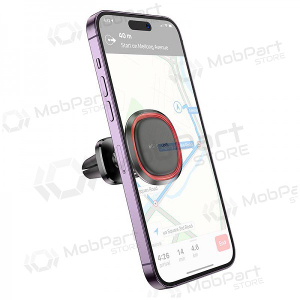 Soporte para teléfono de coche Borofone BH124 (air vent) negro