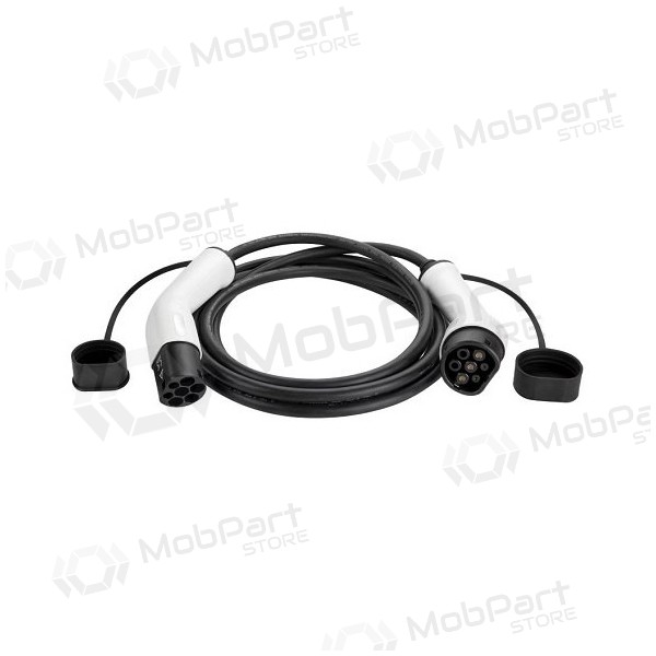 Elektromobilio cable de carga Type 2 - Type 2, 32A, 22kW, 3-fazė, 10m
