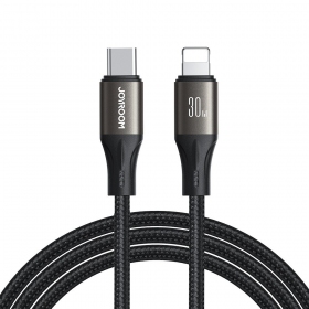 USB cable Joyroom SA25-CL3 USB-C to Lightning 30W 1.2m negro
