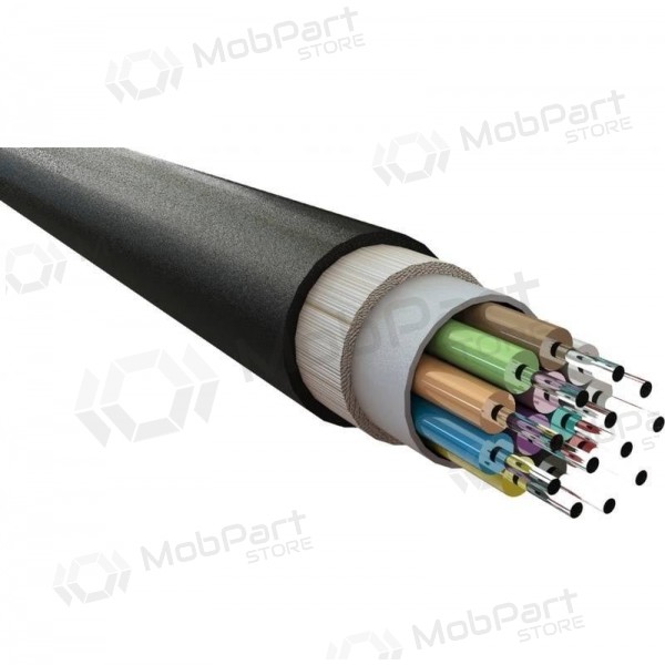 Cable óptico Excel 205-300 4 fibras monomodo OS2 9/125 G652D LSZH CPR Dca resistente a UV 1000 N