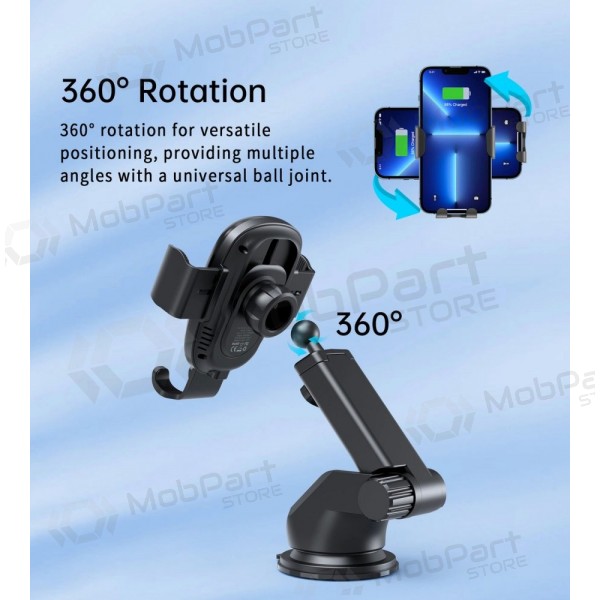 Automobilinis laikiklis-cargador Choetech T203-F 15W Gravity Car Charger Holder negro