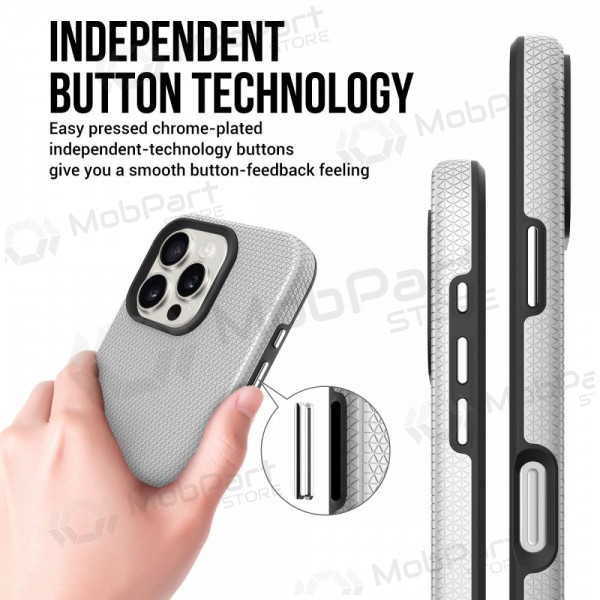 Apple iPhone 15 Pro funda „Perfectionists“ (plata)