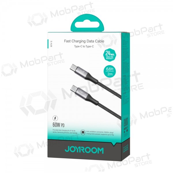 USB cable Joyroom S-A28 USB-C to USB-C 60W 2.0m negro