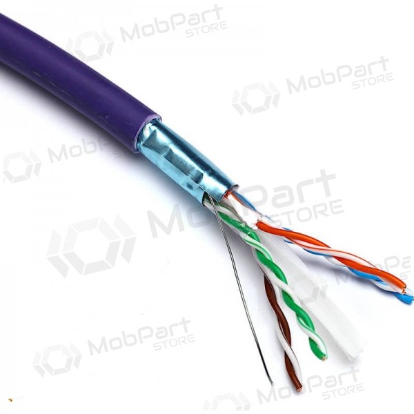 Cable de comunicación Excel 190-076 Cat6 F/UTP (LZSH, B2CA, violeta, bobina de 305 m.)