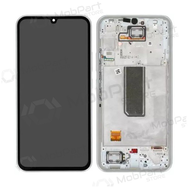 Samsung Galaxy A34 5G pantalla (plata) (con un marco) (original) Samsung Galaxy A34 5G pantalla (plata) (con un marco) (original)
