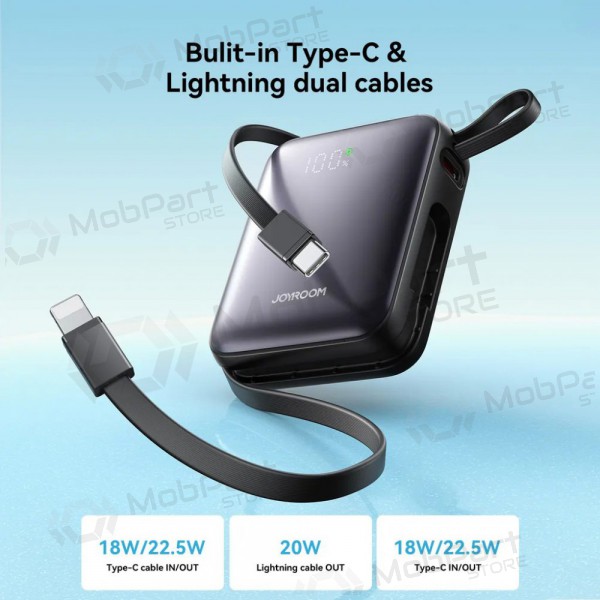 Batería externa Power Bank Joyroom JR-PBF27 22.5W Mini 10000mAh negro