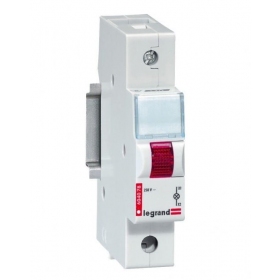 LED indikatorius ant DIN Legrand 604077 (rojo, 230V, TX3 1 mod.)