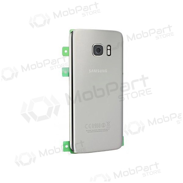 Samsung G930F Galaxy S7 tapa trasera de la batería (plata) (usada grade B, original)