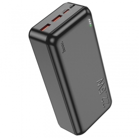 Batería externa Power Bank Hoco J101B PD 20W+Quick Charge 3.0 22.5W 30000mAh negro