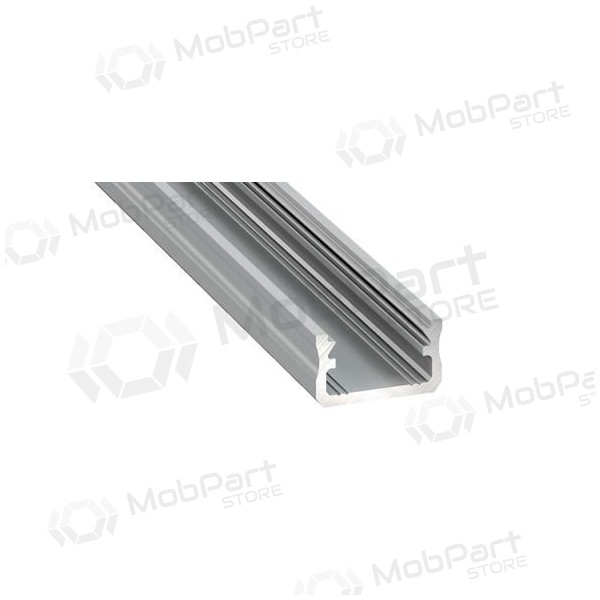 Aliuminis anoduotas profilis Lumines LED juostoms A (gris, anoduotas, 2m)