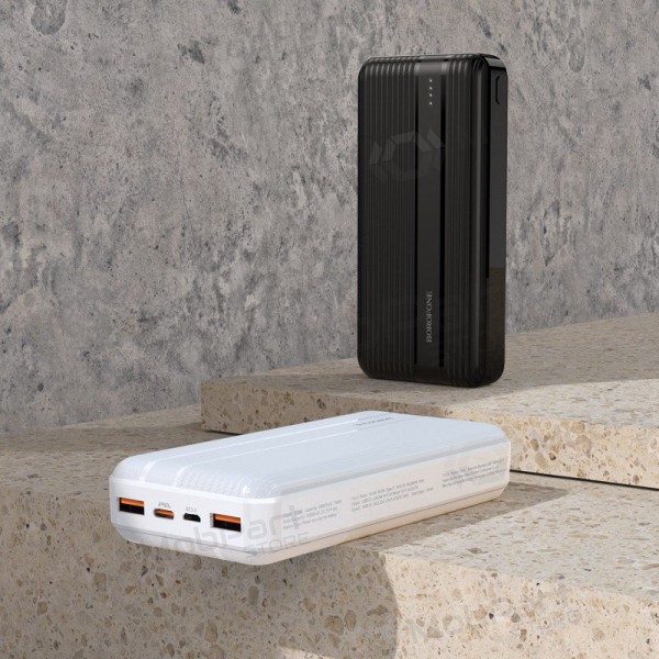 Batería externa Power Bank Borofone BJ9A Type-C PD+Quick Charge 3.0 (3A) 20000mAh Blanco