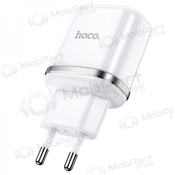 Cargador Hoco N4 con 2 puertos USB (2.4A) (blanco)