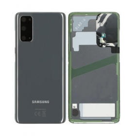 Samsung G981F / G980 Galaxy S20 tapa trasera de la batería gris (Cosmic Grey) (usada grade B, original)