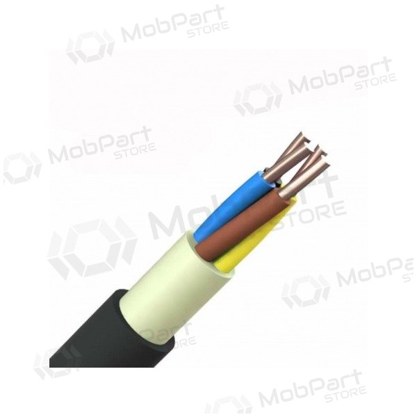 Cable de potencia Elpar N2XH-J 5x6 mm² de cobre XLPE LSZH CPR B2ca 0.6/1 kV conductor sólido.