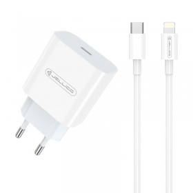 Cargador Jellico AK180 20W USB-C + USB-C to Lightning cable 1.0m blanco