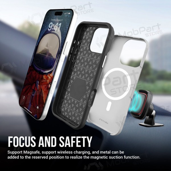 Apple iPhone 15 Pro funda „Perfectionists“ (plata)