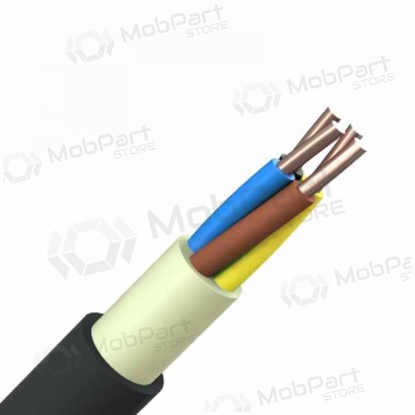 Cable de energía TTcable N2XH-J 3x2.5 mm² de cobre XLPE CPR Cca 0.6/1 kV monolítico.