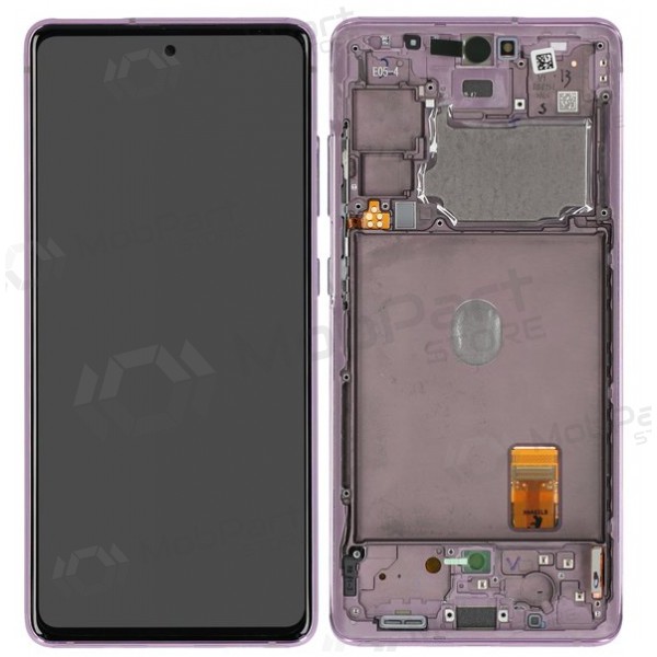 Ekranas Samsung G780/G781 S20 FE su lietimui jautriu stikliuku y rėmeliu Cloud Lavender Oled (real size)