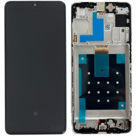 Samsung Galaxy M55 pantalla (negro) (con un marco) (original)