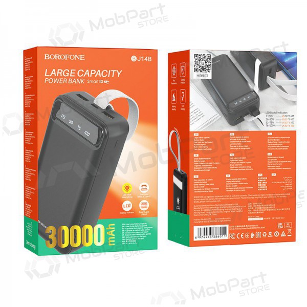 Batería externa Power Bank Borofone BJ14B Freeway 30000mAh negro