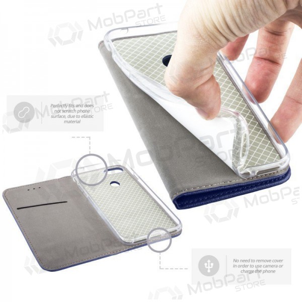 Samsung Galaxy A57 funda - Smart Magnet (azul oscuro)