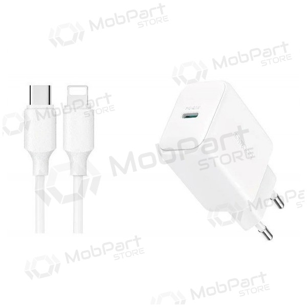 Cargador Joyroom JR-TCF20 USB-C PD20W + USB-C to Lightning cable 1.0m blanco