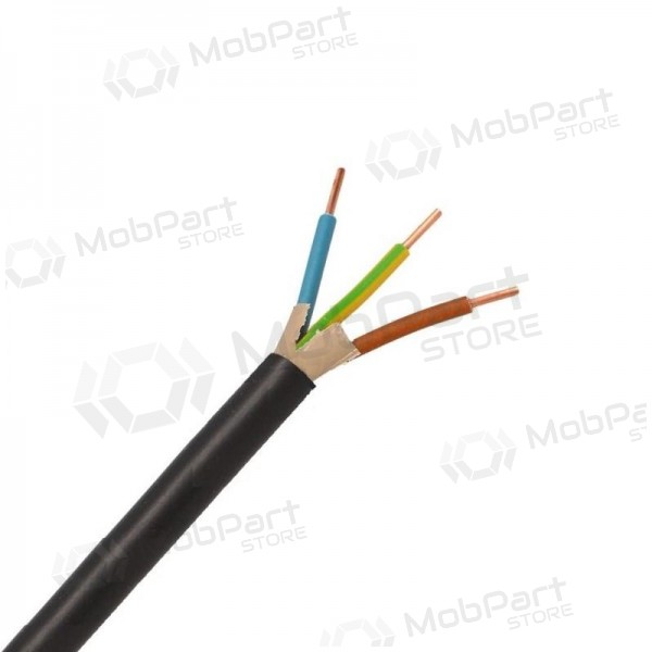 Cable de potencia Lietkabelis CYKY 3x6 mm² de cobre PVC 450/750V.