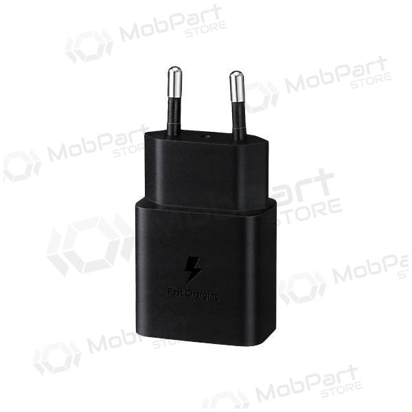 Cargador original Samsung EP-T1510XBEGEU 15W + cable Type-C 1m en el paquete negro