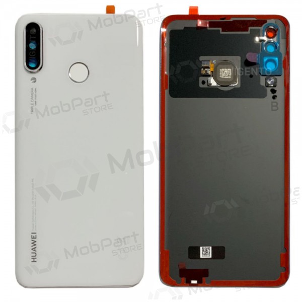 Huawei P30 Lite / P30 Lite New Edition 2020 48MP tapa trasera de la batería blanco (Pearl White) (usada grade B, original)