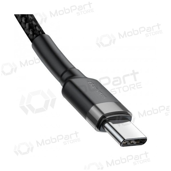 Cable Baseus Cafule PD Type-C - Type-C 3.0A 60W (gris-negro) 1.0m CATKLF-GG1