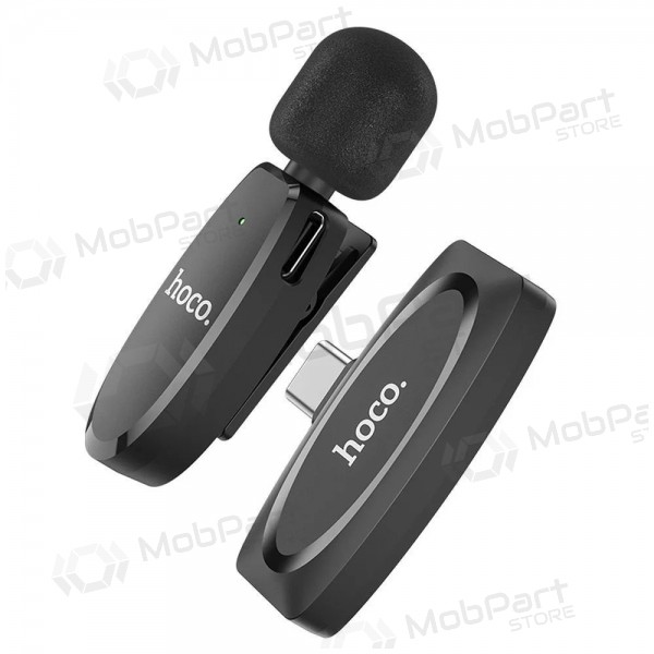 Micrófono Hoco L15 Type-C negro