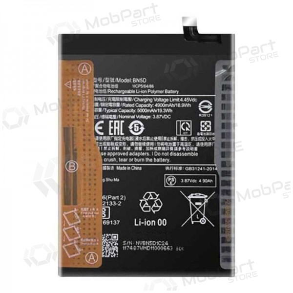 Xiaomi Redmi Note 11S bateria, akumuliatorius (BN5D) (original) Xiaomi Redmi Note 11S bateria, akumuliatorius (BN5D) (original)