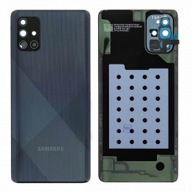 Samsung A715 Galaxy A71 2020 tapa trasera de la batería negro (Prism Crush Black) (usada grade B, original)