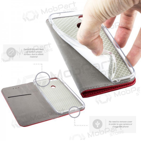 Samsung Galaxy A57 funda - Smart Magnet (roja)