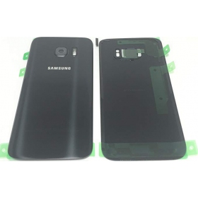 Samsung G930F Galaxy S7 tapa trasera de la batería (negro) (usada grade A, original)