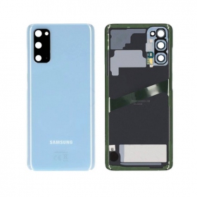 Samsung G981F / G980 Galaxy S20 tapa trasera de la batería (Cloud Blue) (usada grade B, original)