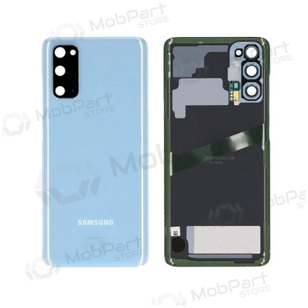 Samsung G981F / G980 Galaxy S20 tapa trasera de la batería (Cloud Blue) (usada grade B, original)
