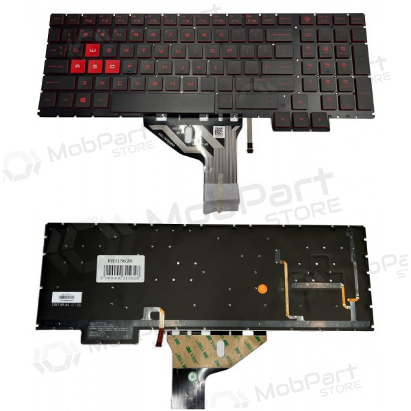 HP Omen 15-ce016na teclado (US) (con iluminación)