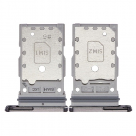 Samsung S918 Galaxy S23 Ultra Dual Titular de la tarjeta SIM (negro) (service pack) (original)