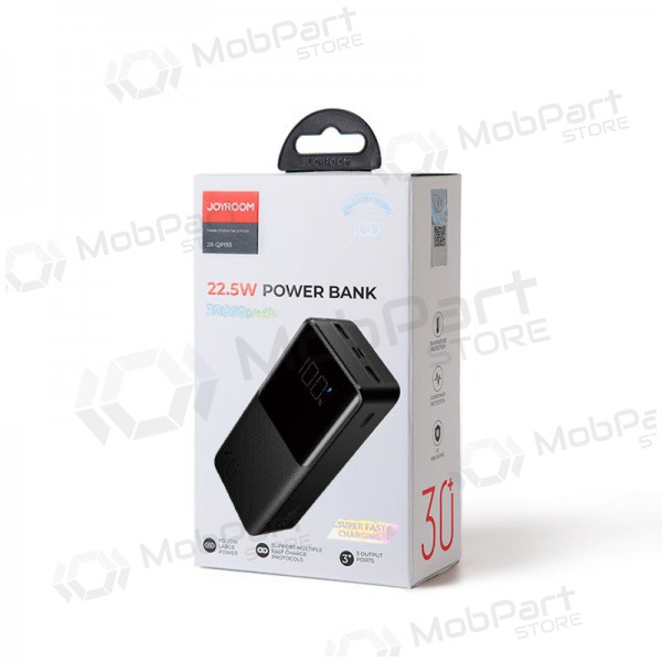 Batería externa Power Bank Joyroom JR-QP193 22.5W 30000mAh negro