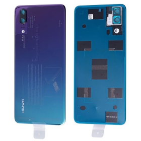 Huawei P20 tapa trasera de la batería (Twilight) (usada grade B, original)