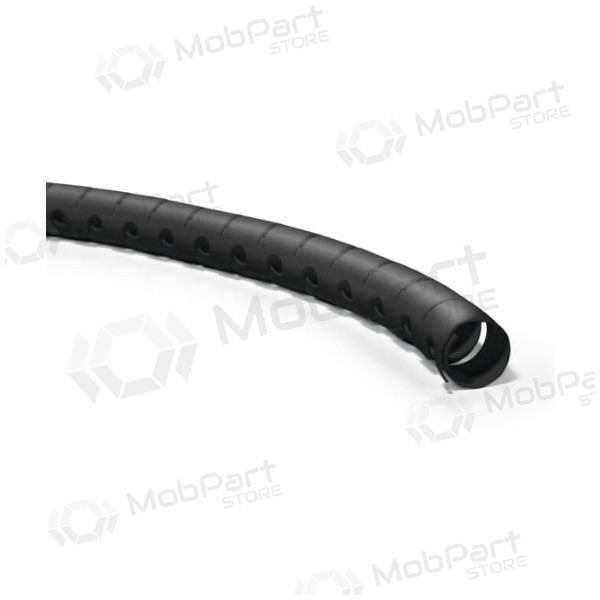 Vamzdis spiralinis kabelių apsaugai su įrankiu kabelių įvedimui D20 Hellermann Tyton HWPP20 (RITĖ 25m , negro)