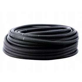 Gofruotas PVC vamzdis Pawbol 10mm (100m ritė) (negro)