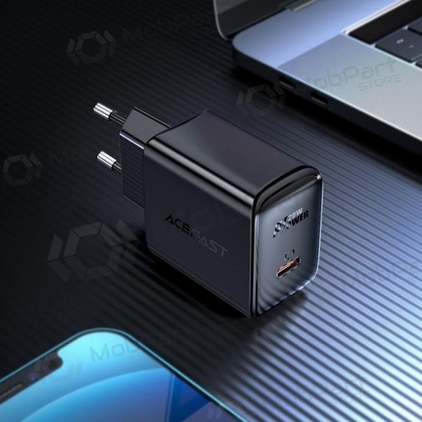Cargador buitinis Acefast A1 PD20W USB-C negro