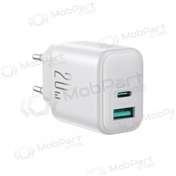 Cargador Joyroom JR-TCF21 USB-C/USB-A PD20W blanco