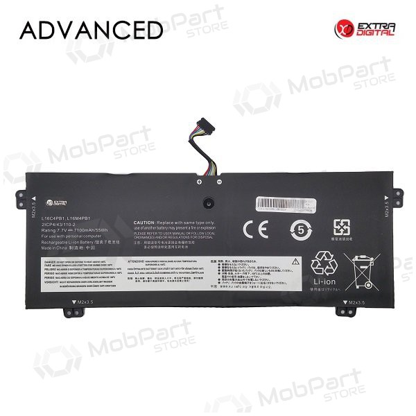 Lenovo L16C4PB1, L16M4PB1, 7100mAh Bateria para portatil, Advanced Lenovo L16C4PB1, L16M4PB1, 7100mAh Bateria para portatil, Advanced