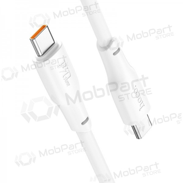 USB cable Hoco X93 60W USB-C to USB-C 2.0m blanco