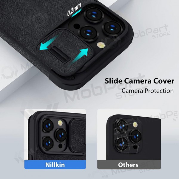 Apple iPhone 14 Plus funda „Nillkin Leather“ (azul)