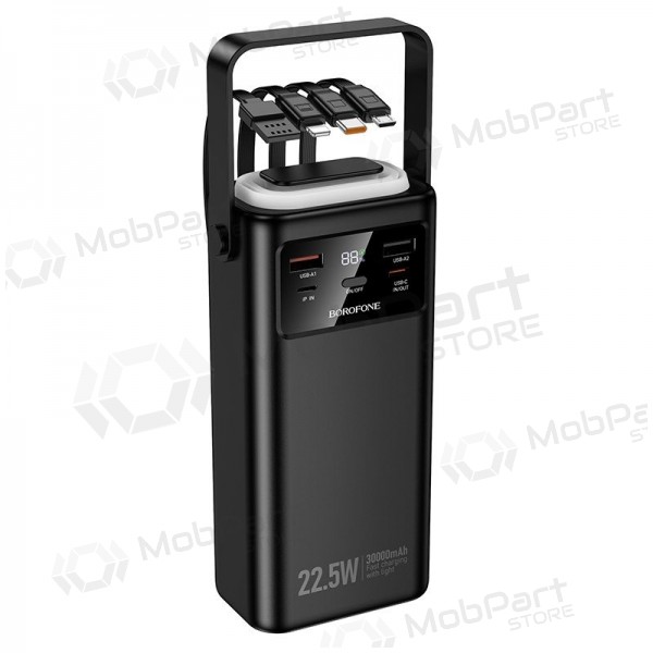 Batería externa Power Bank Borofone BJ65 22.5W 30000mAh negro